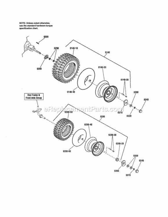 Page L Diagram and Parts List for 107250050  Craftsman Lawn Tractor