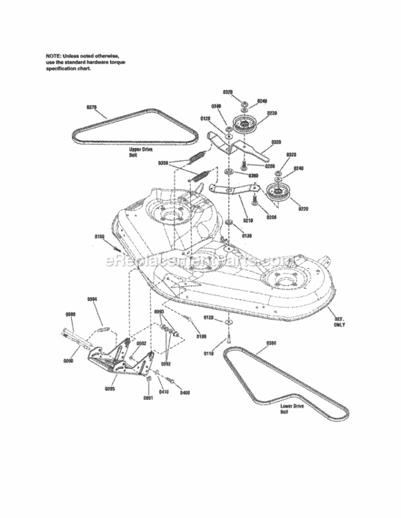 Page O Diagram and Parts List for 107250050  Craftsman Lawn Tractor