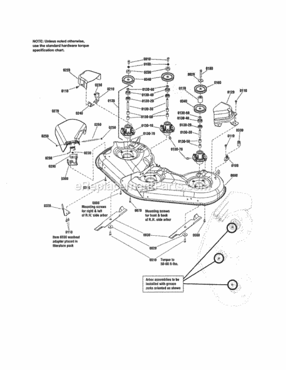 Page M Diagram and Parts List for 107250060  Craftsman Lawn Tractor