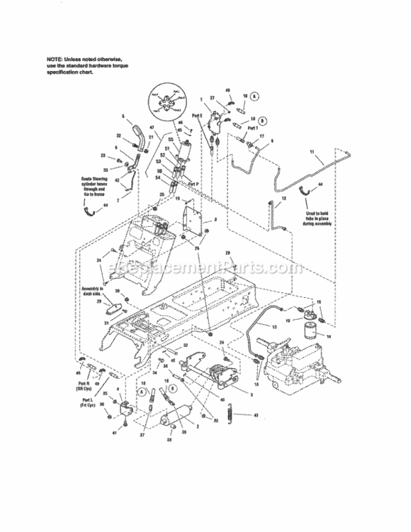 Page K Diagram and Parts List for 107250070  Craftsman Lawn Tractor