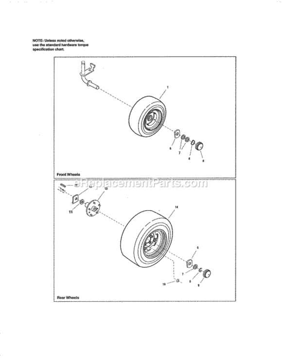 Page L Diagram and Parts List for 107250070  Craftsman Lawn Tractor