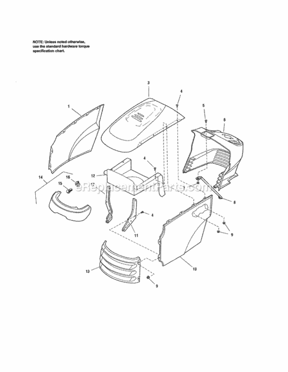 Page I Diagram and Parts List for 107250070  Craftsman Lawn Tractor