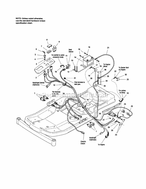 Page F Diagram and Parts List for 107277720  Craftsman Lawn Tractor