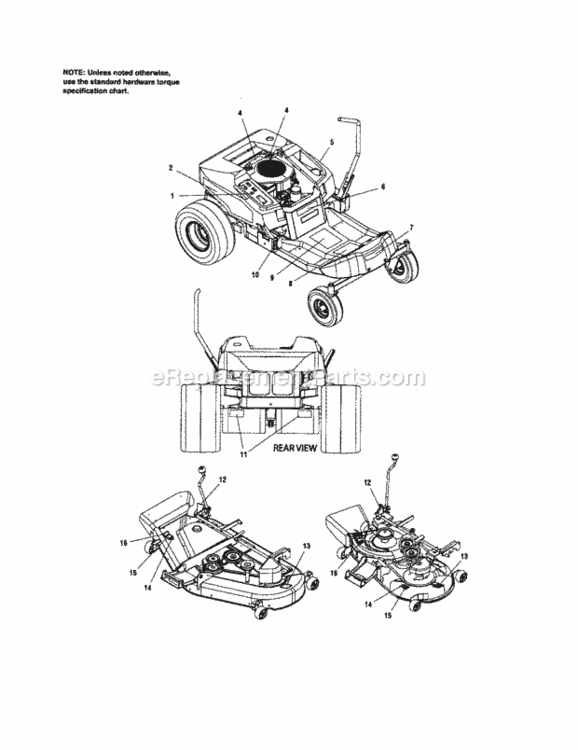 Page H Diagram and Parts List for 107277720  Craftsman Lawn Tractor