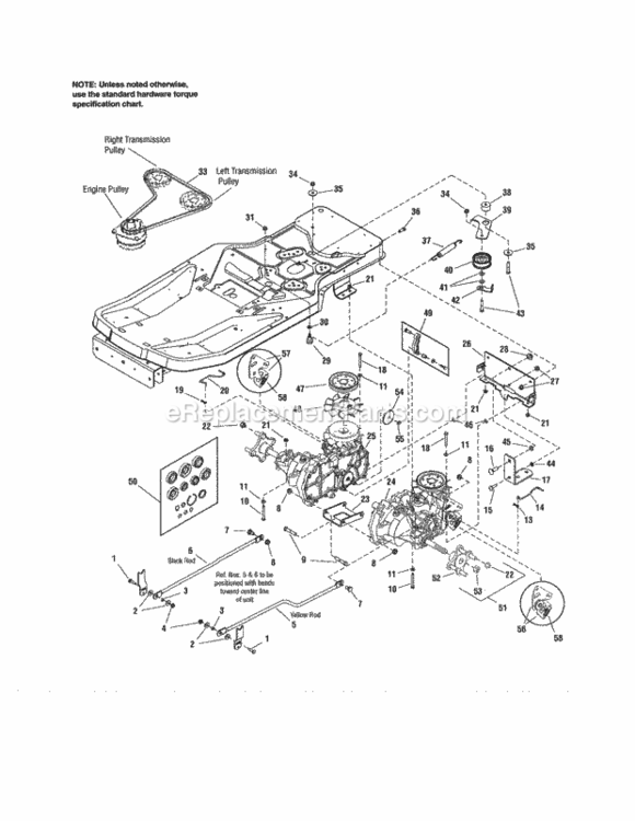 Page C Diagram and Parts List for 107277860  Craftsman Lawn Tractor