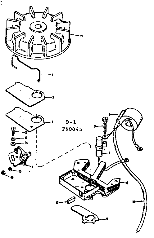 Magneto Diagram and Parts List for 91760045  Craftsman Chainsaw