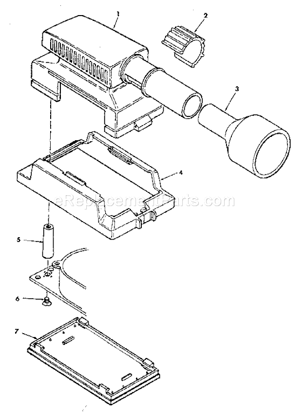 Unit Diagram and Parts List for 113169130  Craftsman Sander Polisher