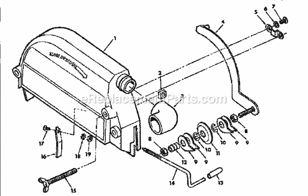 Page J Diagram and Parts List for 11319751  Craftsman Chop Saw