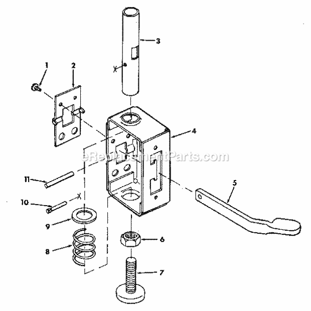 Page G Diagram and Parts List for 113197710  Craftsman Chop Saw