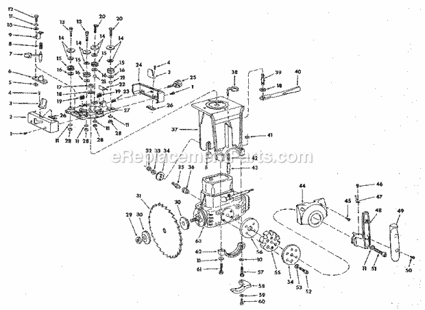 Page B Diagram and Parts List for 113197731  Craftsman Chop Saw