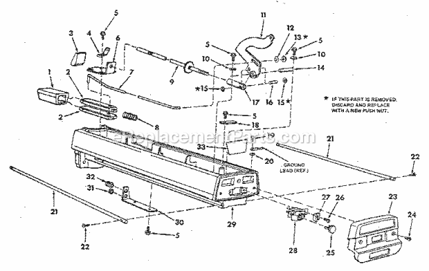 Page D Diagram and Parts List for 113197731  Craftsman Chop Saw