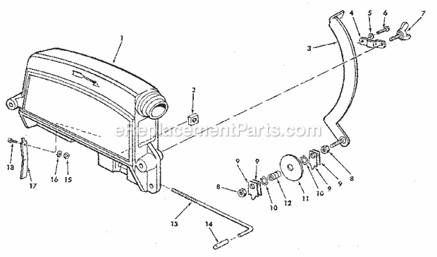 Page E Diagram and Parts List for 113197731  Craftsman Chop Saw
