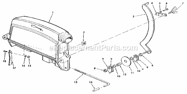Figure 5 - Guard Assembly Diagram and Parts List for 113197732  Craftsman Chop Saw