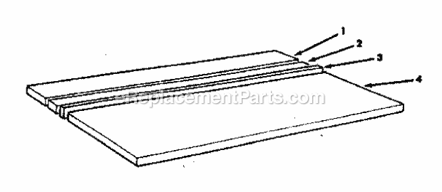 Table Assembly Diagram and Parts List for 113198210  Craftsman Chop Saw