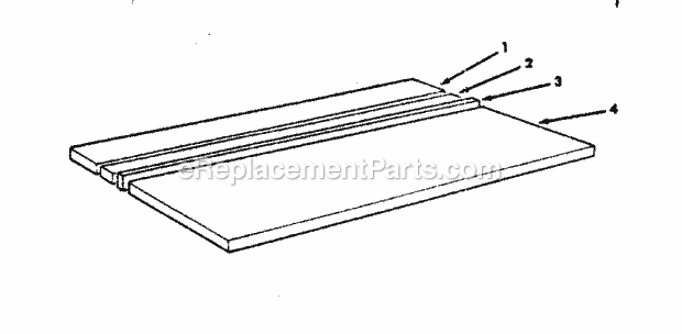 Table Assembly Diagram and Parts List for 113198311  Craftsman Chop Saw
