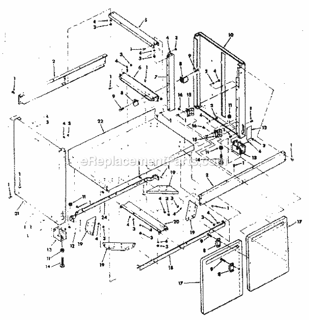 Page K Diagram and Parts List for 113198410  Craftsman Chop Saw