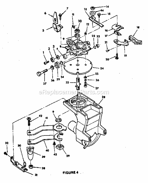 Page D Diagram and Parts List for 113198511  Craftsman Chop Saw