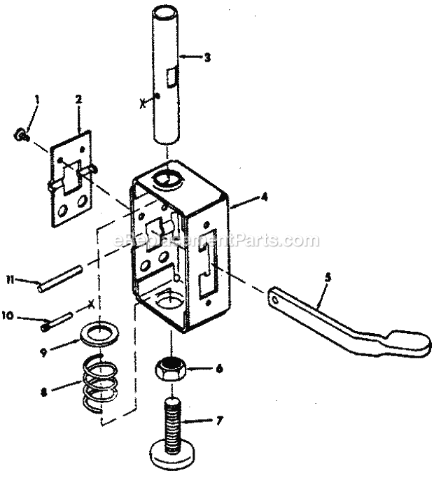 Page G Diagram and Parts List for 113198611  Craftsman Chop Saw