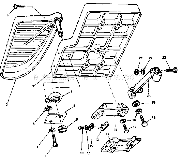 Figure 3 - Infeed Table P... Diagram and Parts List for 113206891  Craftsman Planer Jointer
