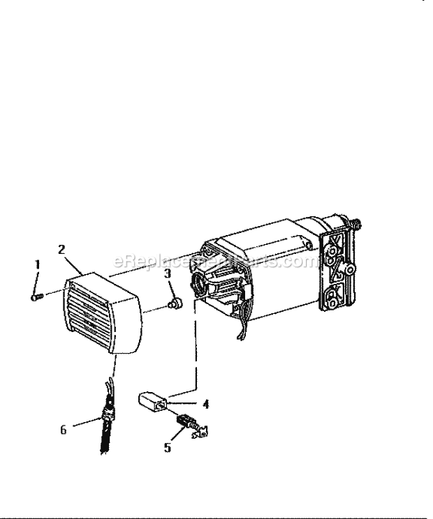 Brush Diagram and Parts List for 113221740  Craftsman Table Saw