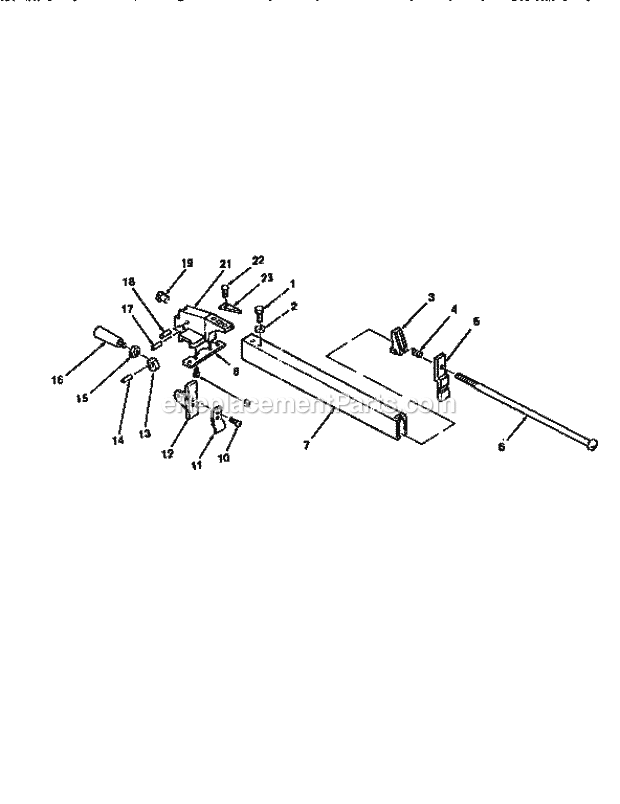 Figure 5 Diagram and Parts List for 113221770  Craftsman Table Saw
