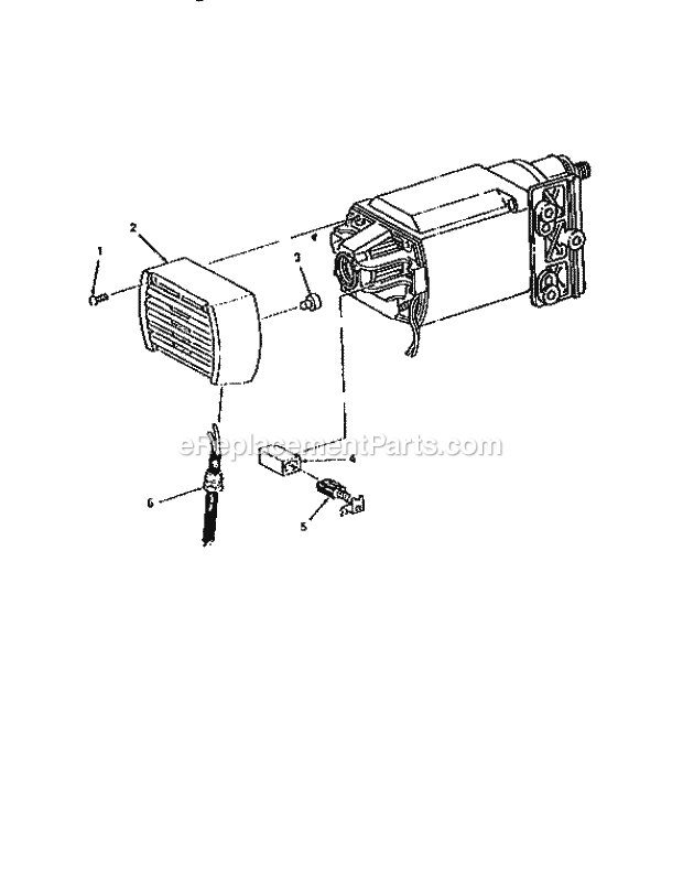 Figure 6 Diagram and Parts List for 113221770  Craftsman Table Saw