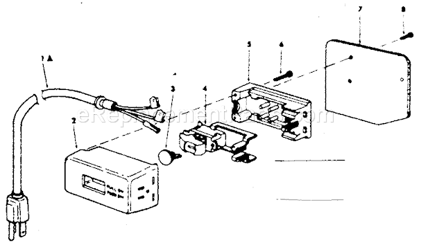 On / Off Power Outlet 80382... Diagram and Parts List for 113225931  Craftsman Belt or Drum Sander