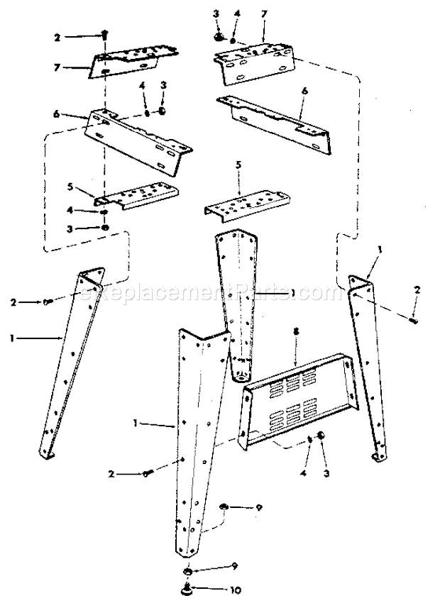 Figure 1 Diagram and Parts List for 113225933  Craftsman Sander Polisher