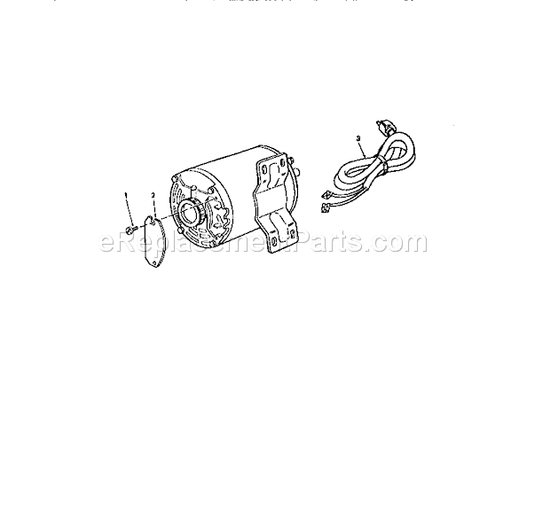 Motor Diagram and Parts List for 113225941  Craftsman Belt or Drum Sander