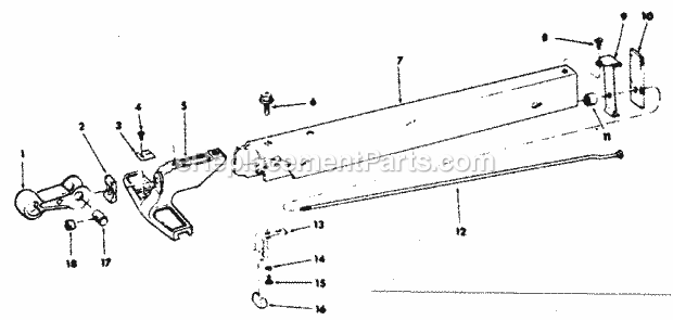 Rip Fence Assembly 62952 Diagram and Parts List for 113226830  Craftsman Table Saw