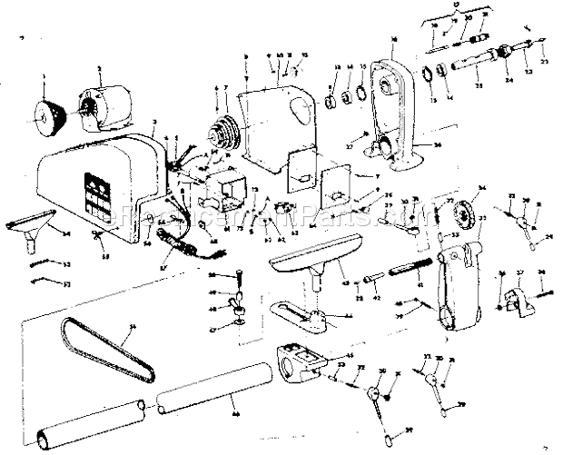 Page A Diagram and Parts List for 113228161  Craftsman Lathe