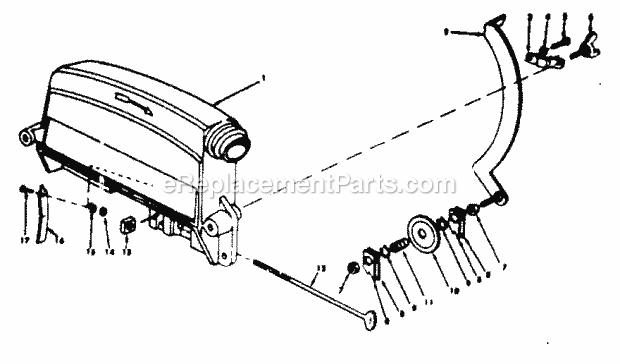 Guard Asm Diagram and Parts List for 11323100  Craftsman Chop Saw