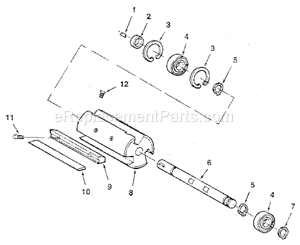 Figure 4 - Cutter Assembl... Diagram and Parts List for 113232210  Craftsman Planer Jointer