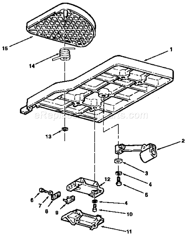 Table Assembly Diagram and Parts List for 113232211  Craftsman Planer Jointer