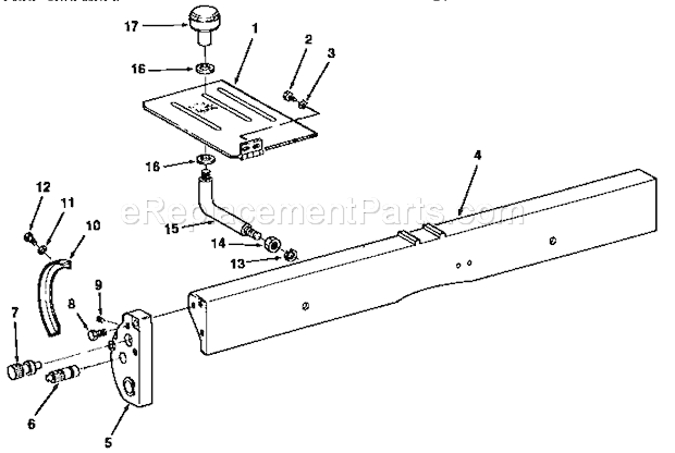 Page B Diagram and Parts List for 113232212  Craftsman Planer Jointer