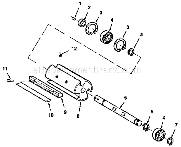 Page D Diagram and Parts List for 113232212  Craftsman Planer Jointer