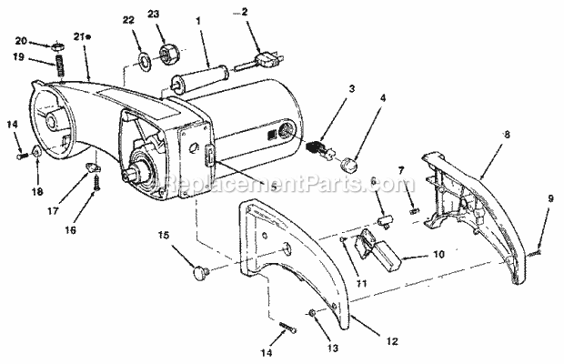 Figure 2-Arm And Motor As... Diagram and Parts List for 113234610  Craftsman Miter Saw