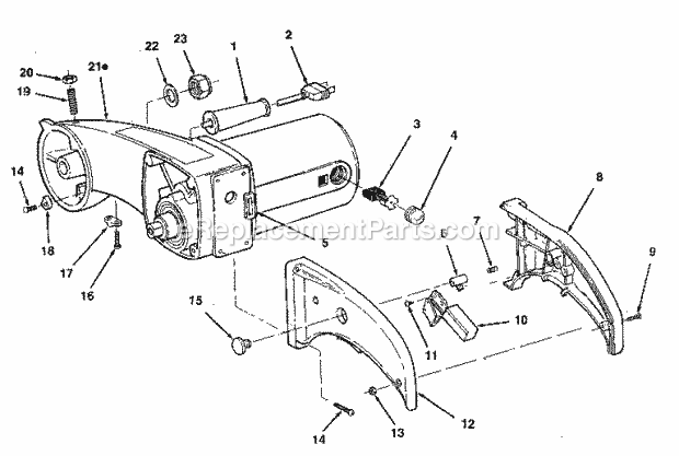 Page B Diagram and Parts List for 113234620  Craftsman Miter Saw