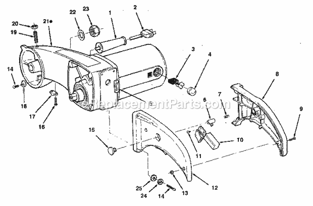 Page B Diagram and Parts List for 113234650  Craftsman Miter Saw