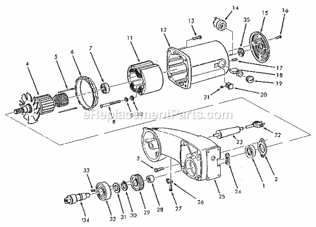 Page E Diagram and Parts List for 113234650  Craftsman Miter Saw