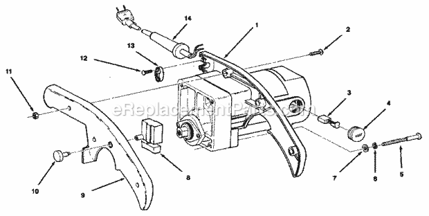 Figure 3 Diagram and Parts List for 113234680  Craftsman Miter Saw