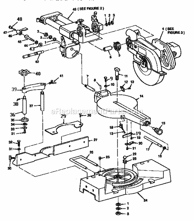 Page A Diagram and Parts List for 113234880  Craftsman Miter Saw