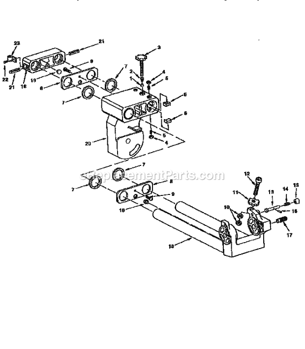 Figure 2 Diagram and Parts List for 113234940  Craftsman Miter Saw
