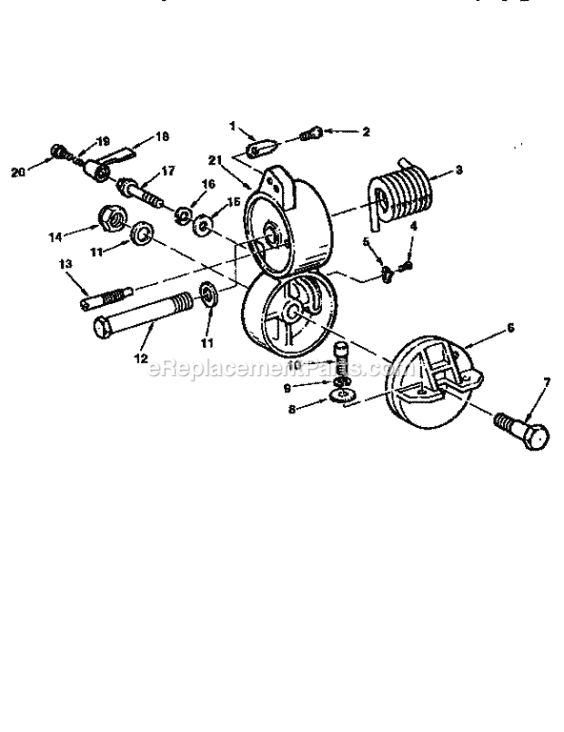 Figure 3-Pivot Assembly Diagram and Parts List for 113235330  Craftsman Miter Saw