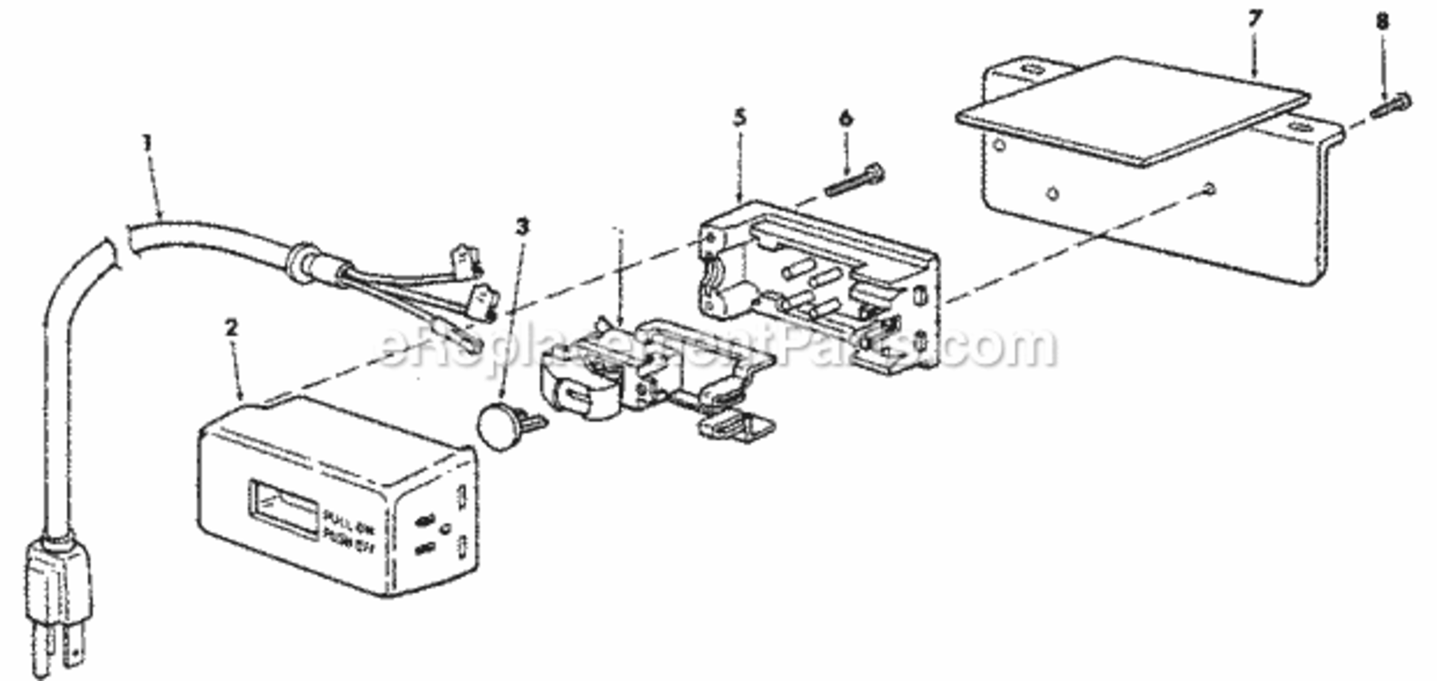 Page D Diagram and Parts List for 113239420  Craftsman Planer Jointer