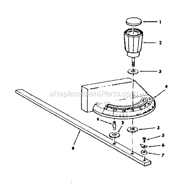 Page D Diagram and Parts List for 113241730  Craftsman Table Saw