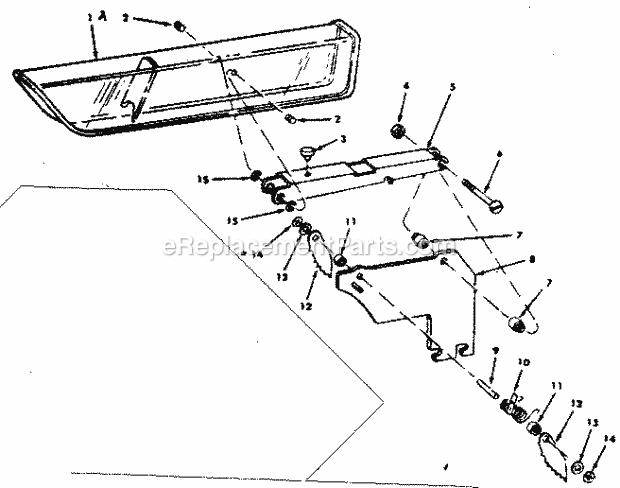 62812 Guard Assembly Diagram and Parts List for 113242701  Craftsman Table Saw