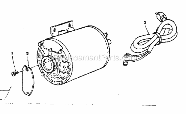 Motor Part Diagram and Parts List for 113243311  Craftsman Band Saw