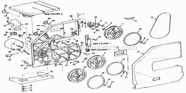 Page C Diagram and Parts List for 113244501  Craftsman Band Saw