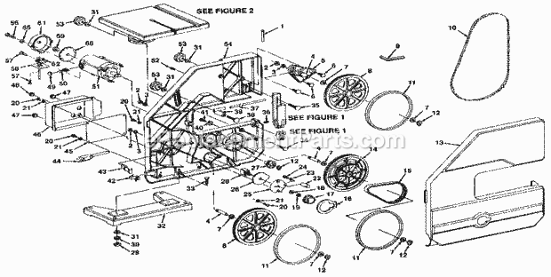 Unit Breakdown Diagram and Parts List for 113244530  Craftsman Band Saw